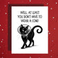 Get Well Funny Cat Card, At Least You Dont Have to Wear a Cone Card, Personalized Recovery Card