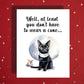 Get Well Funny Cat Card with Cone and Mouse, Recovery Humor Card, Cheer Up Encouragement Card