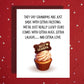 Grandpa Card from Grandchildren, Sweet Cupcake Grandpa Card, Fathers Day Birthday Christmas