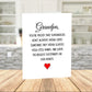 Grandpa Superhero Printable Card from Grandchild, Meaningful Fathers Day Birthday Digital Download