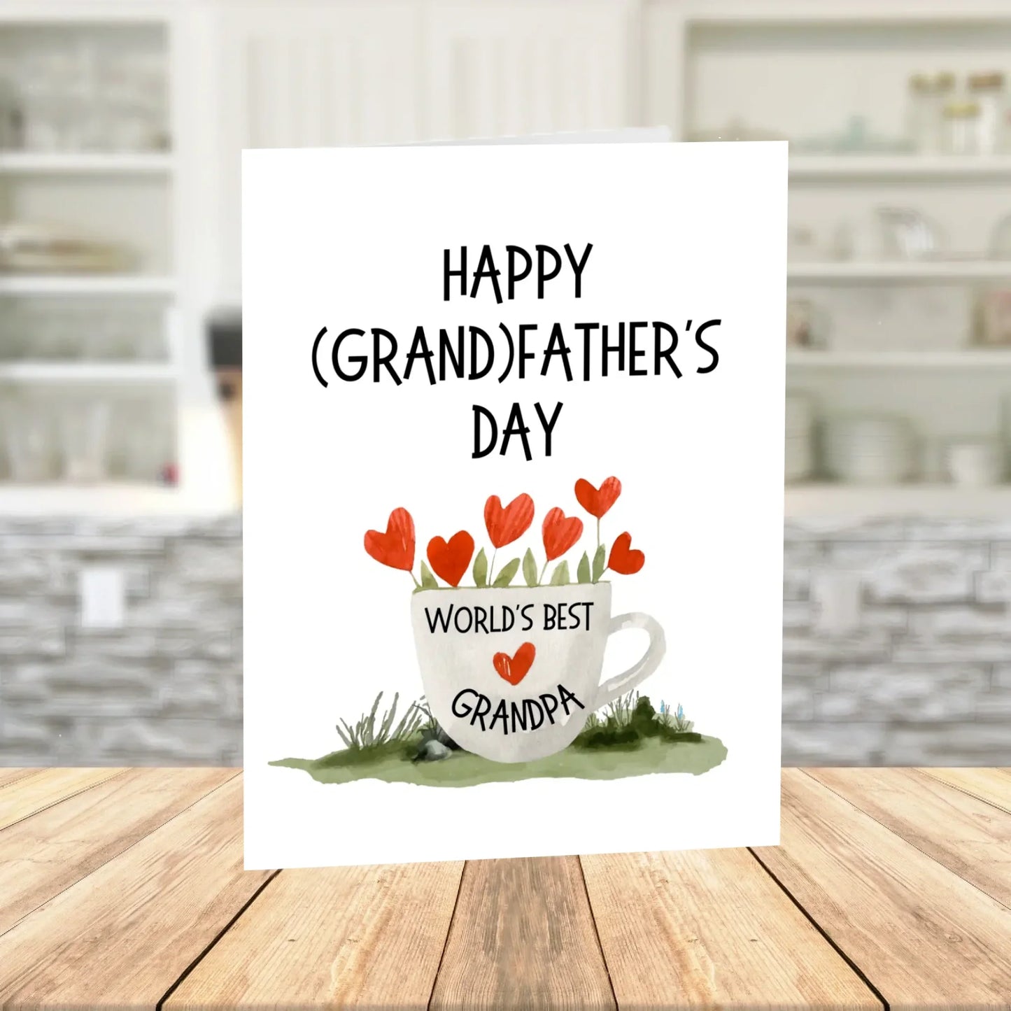 Grandpa Fathers Day Printable Card, Grandfather Digital Download from Grandchild