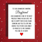 Grandson's Boyfriend Card, LGBTQ Family Welcome Card from Grandparents, Birthday Christmas Gift