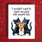 Pizza Love Card with Cats, Cute Best Friend Valentine Card, I Wouldnt Share My Pizza