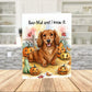 Halloween Dachshund Boo-tiful Printable Card, Cute Wiener Dog Fall Digital Download