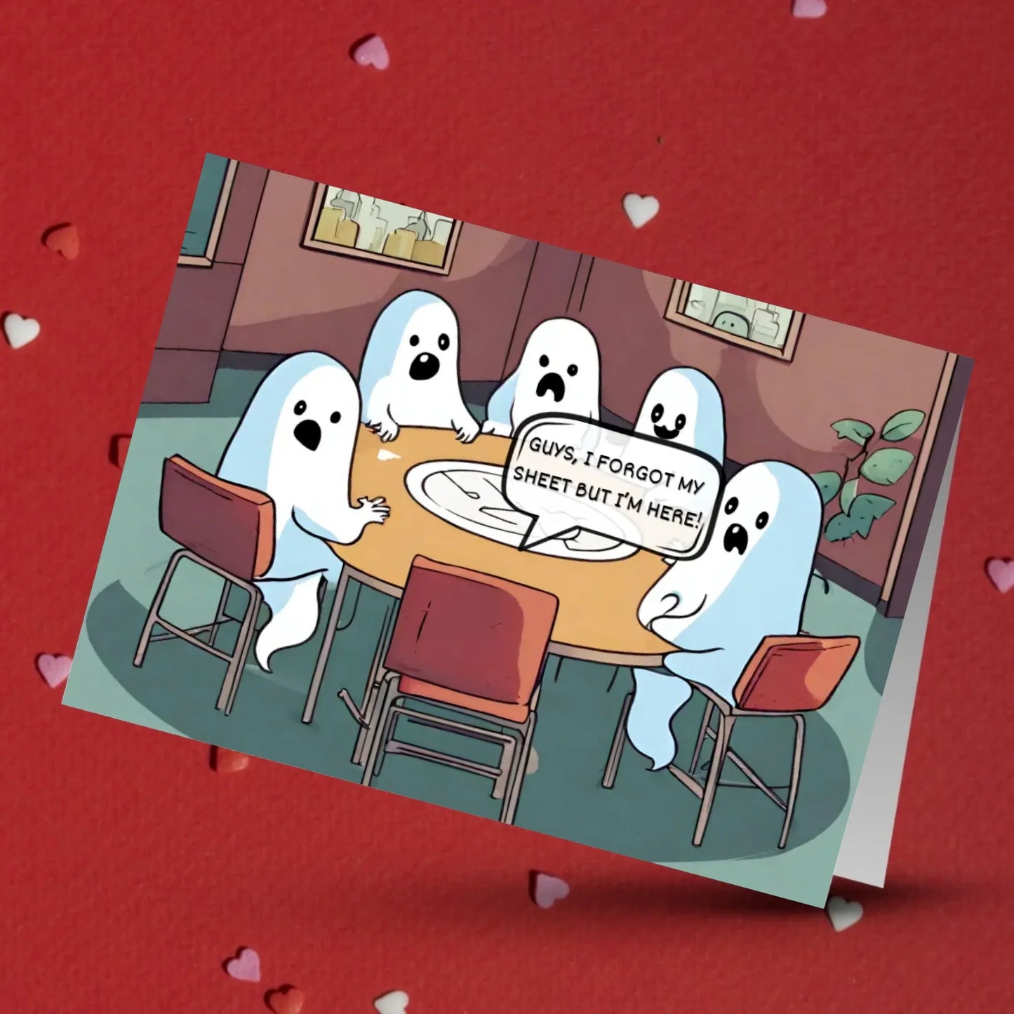 Halloween Ghost Card Invisible Ghost Joke Spooky Humor Greeting