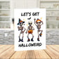 Halloween Lets Get Halloweird Printable Card Funny Skeleton Digital Download