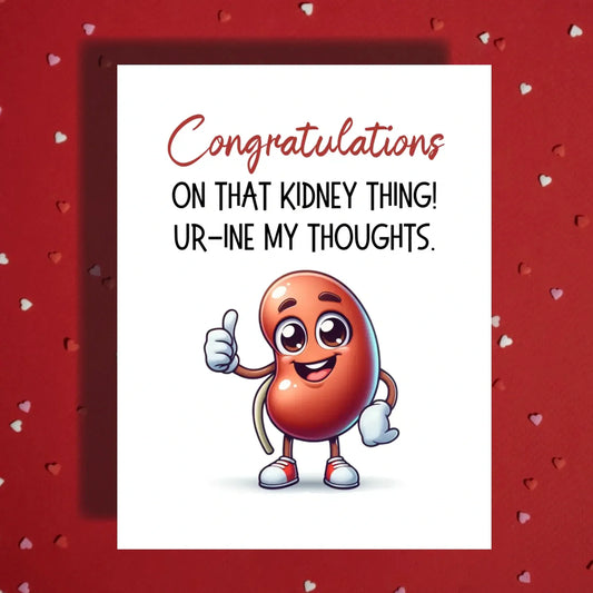 Kidney Surgery Card Urine My Thoughts Get Well Recovery Card