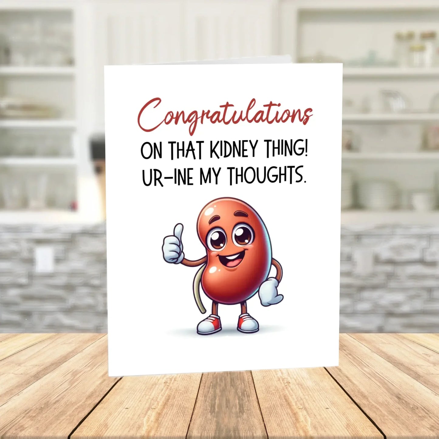 Kidney Surgery Printable Card Urine My Thoughts Get Well Digital Download