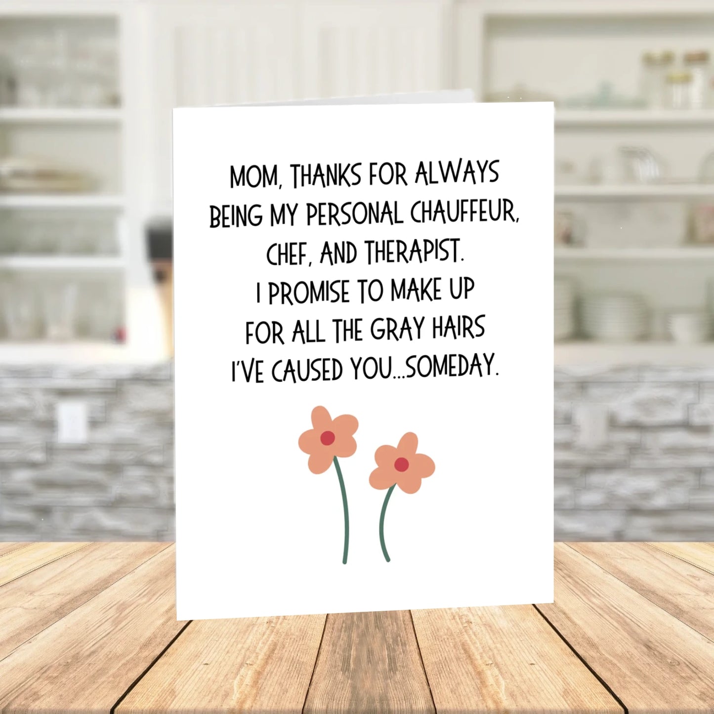 Mom Printable Card Chauffeur Chef Therapist Mothers Day Digital Download
