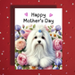 Mother's Day Card Havanese Dog White
