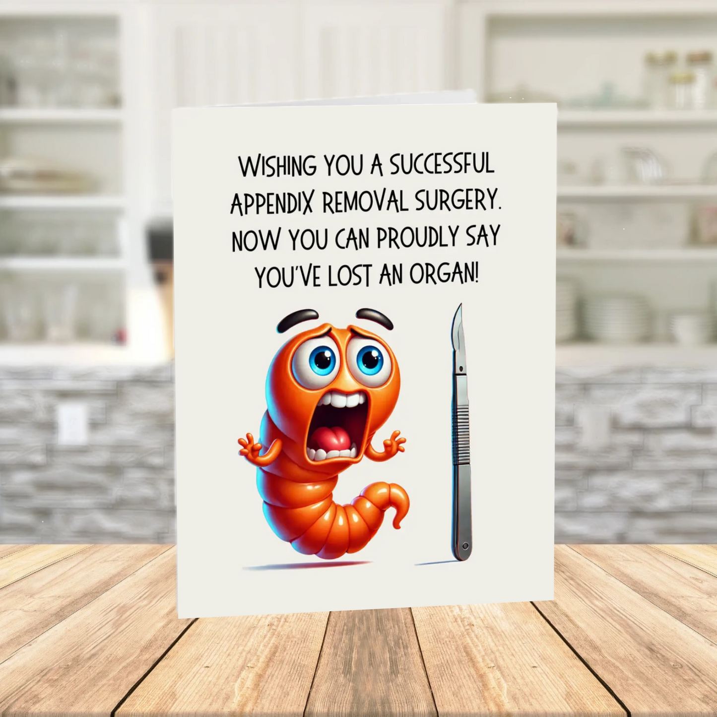Appendix Printable Card: You've lost an organ! (Digital Download)