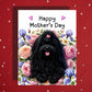 Mother's Day Card Havanese Dog Black