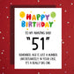 Birthday Greeting Card: Age Is Just A Number