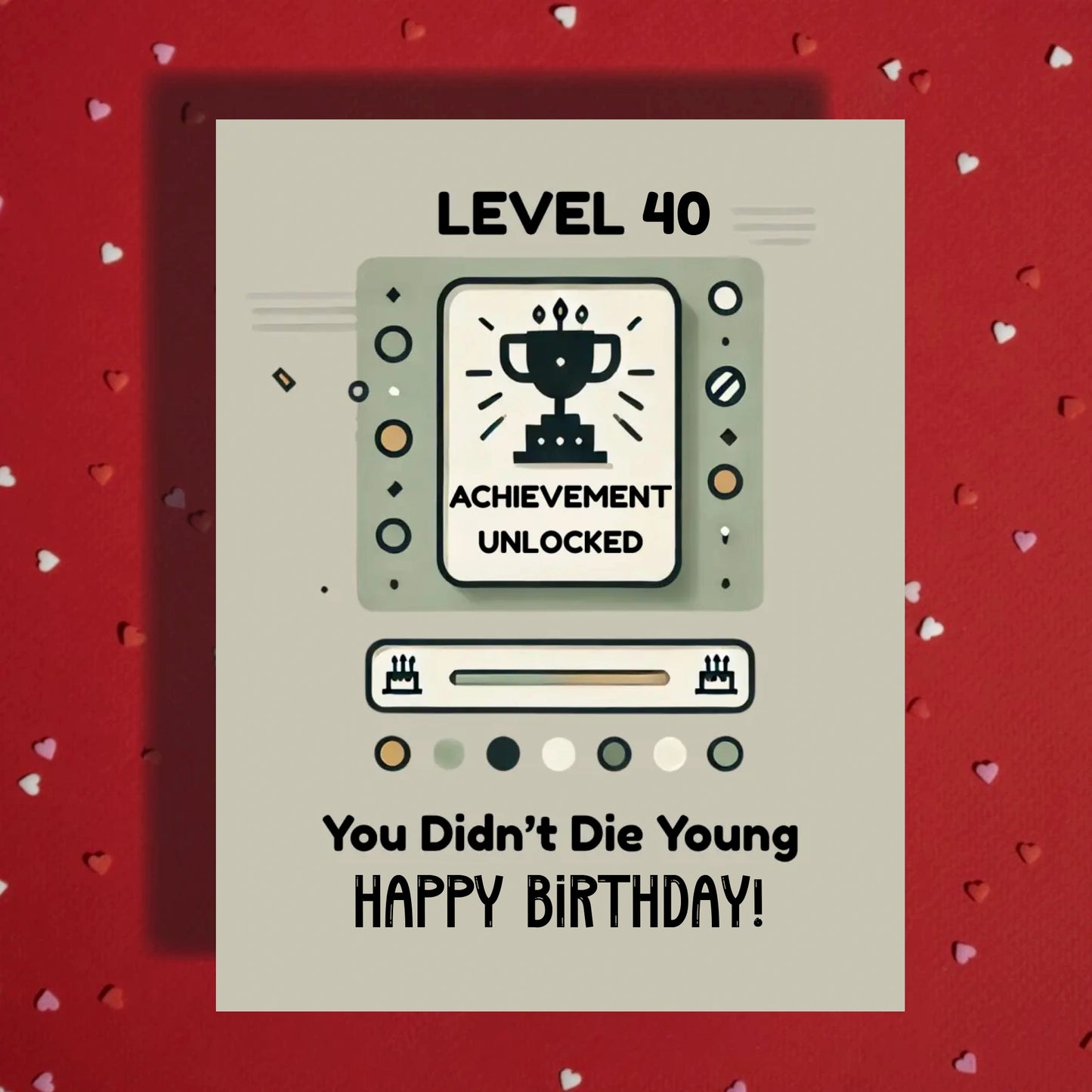 Birthday Greeting Card: Achievement Unlocked