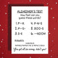 Birthday Greeting Card: Alzheimer's Test...