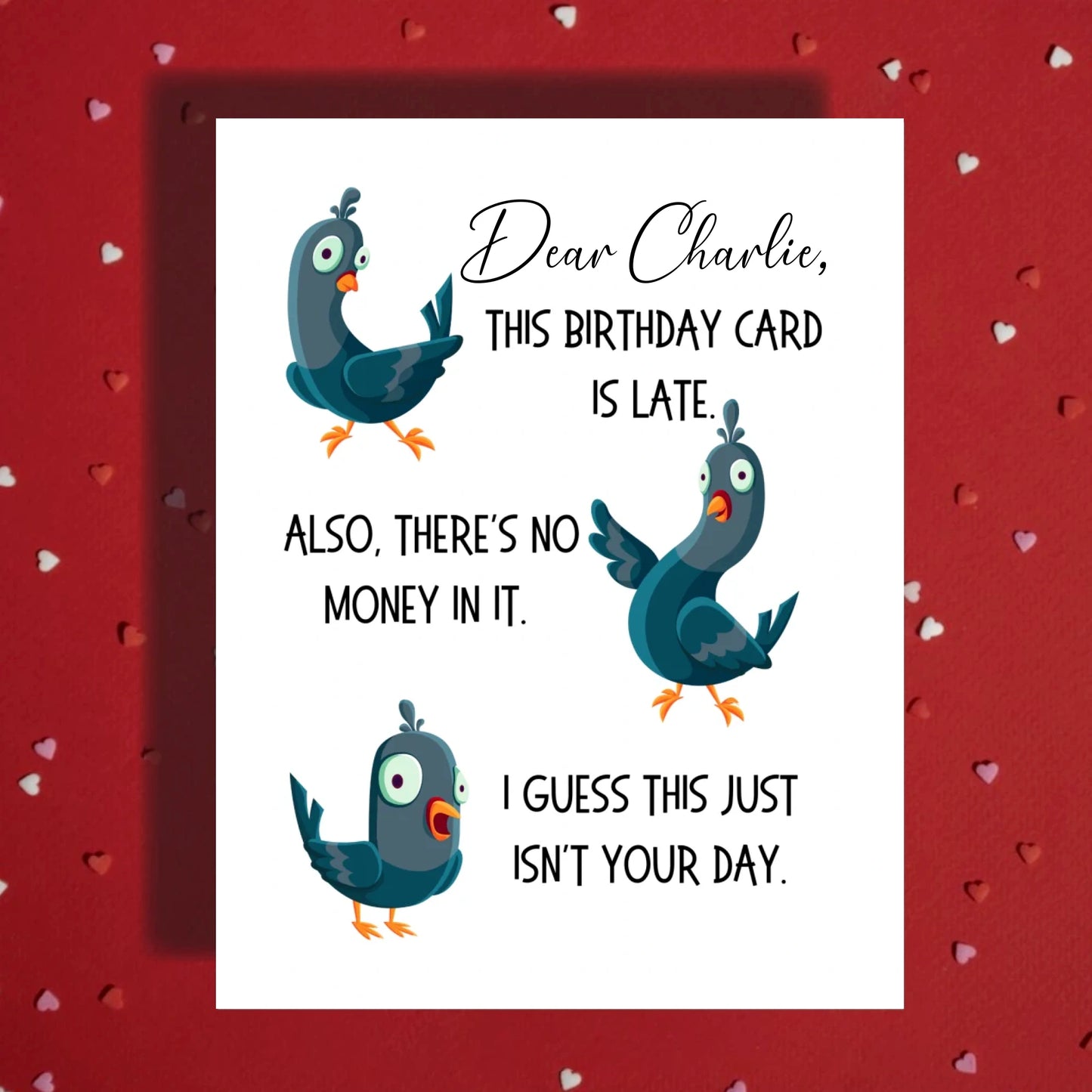 Birthday Greeting Card: This Birthday Card Is Late...