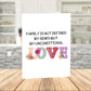 Blended Family, Adoption or Anniversary Printable Card: Family Is Not Defined By Genes...
