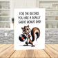 Bonus Dad Printable Card: For The Record, You Are A Really Great Bonus Dad! (Digital Download)