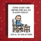 Bonus Dad Greeting Card: Stepdad Couldn't Stand Annoying Phone Calls