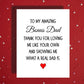 Bonus Dad Greeting Card: Thank You For Loving Me/Us