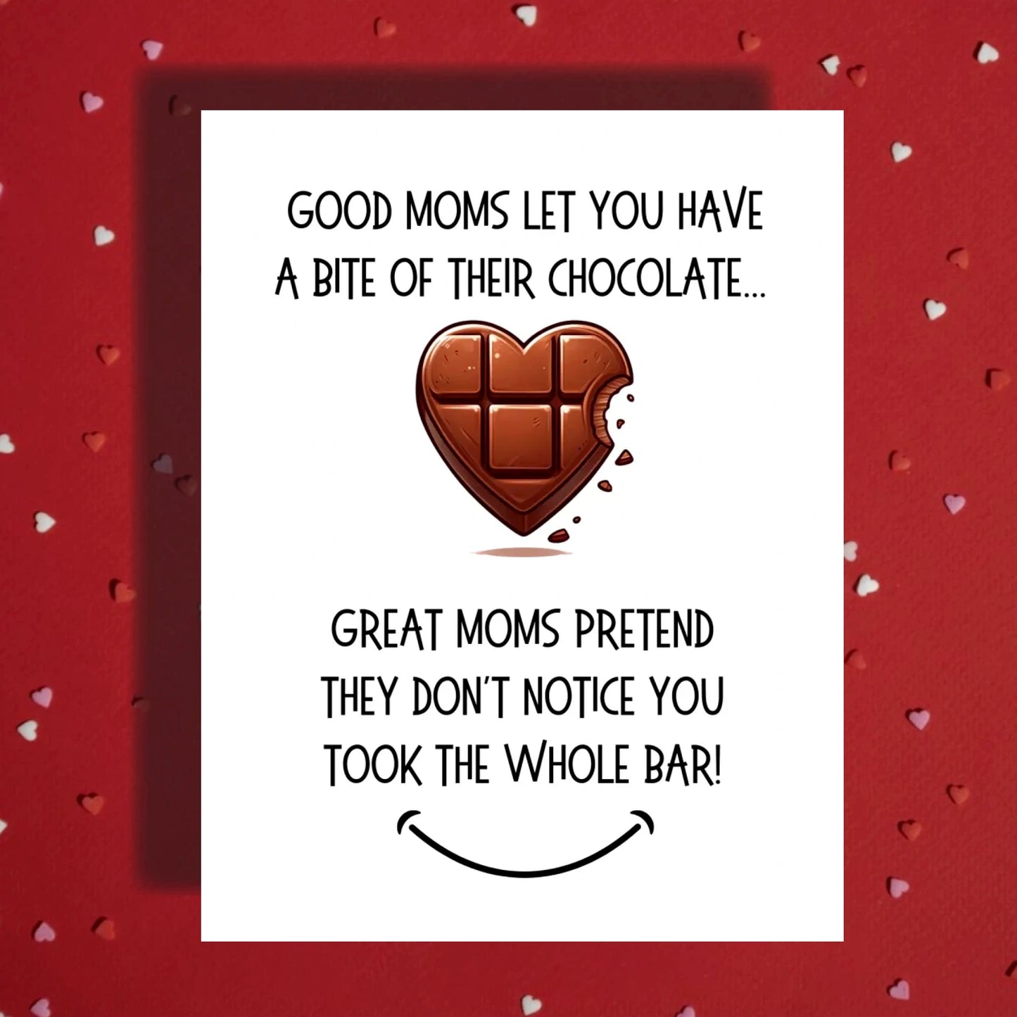 Mom Greeting Card: Good Moms Let You Have A Bite