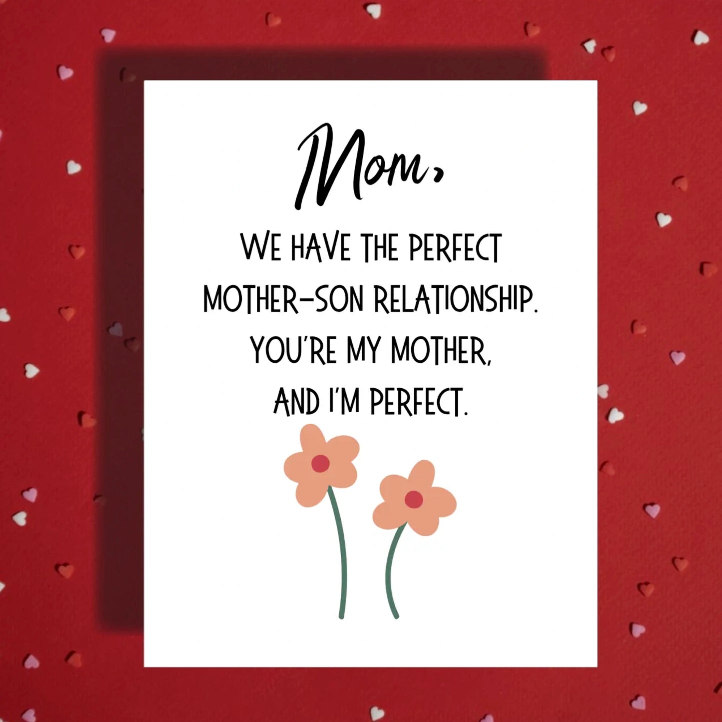Mom Greeting Card: Mother-Son Relationship