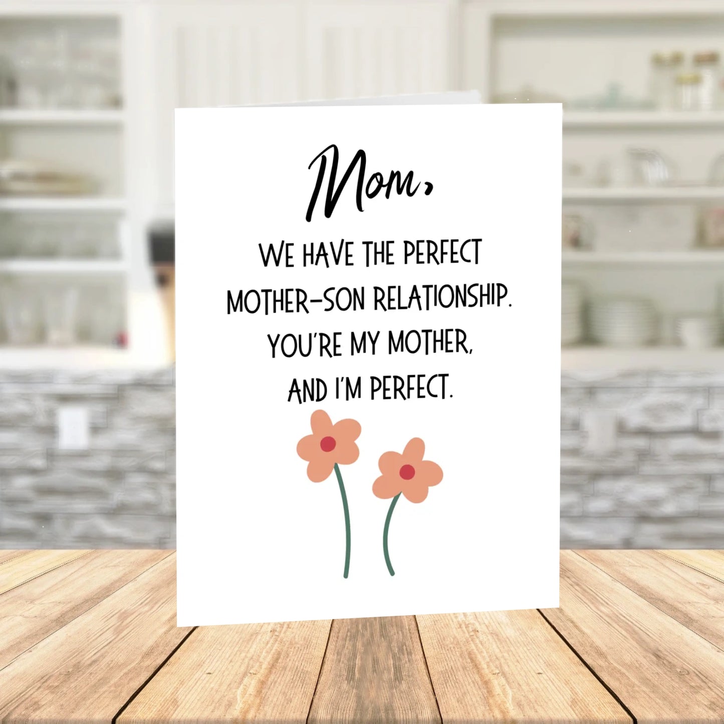 Mom Printable Card: Mother-Son Relationship (Digital Download)
