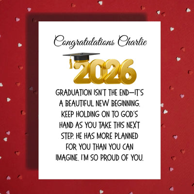 Graduation Card:  Graduation Isn't The End