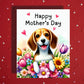 Mother's Day Card, Customizable: Beagle Dog