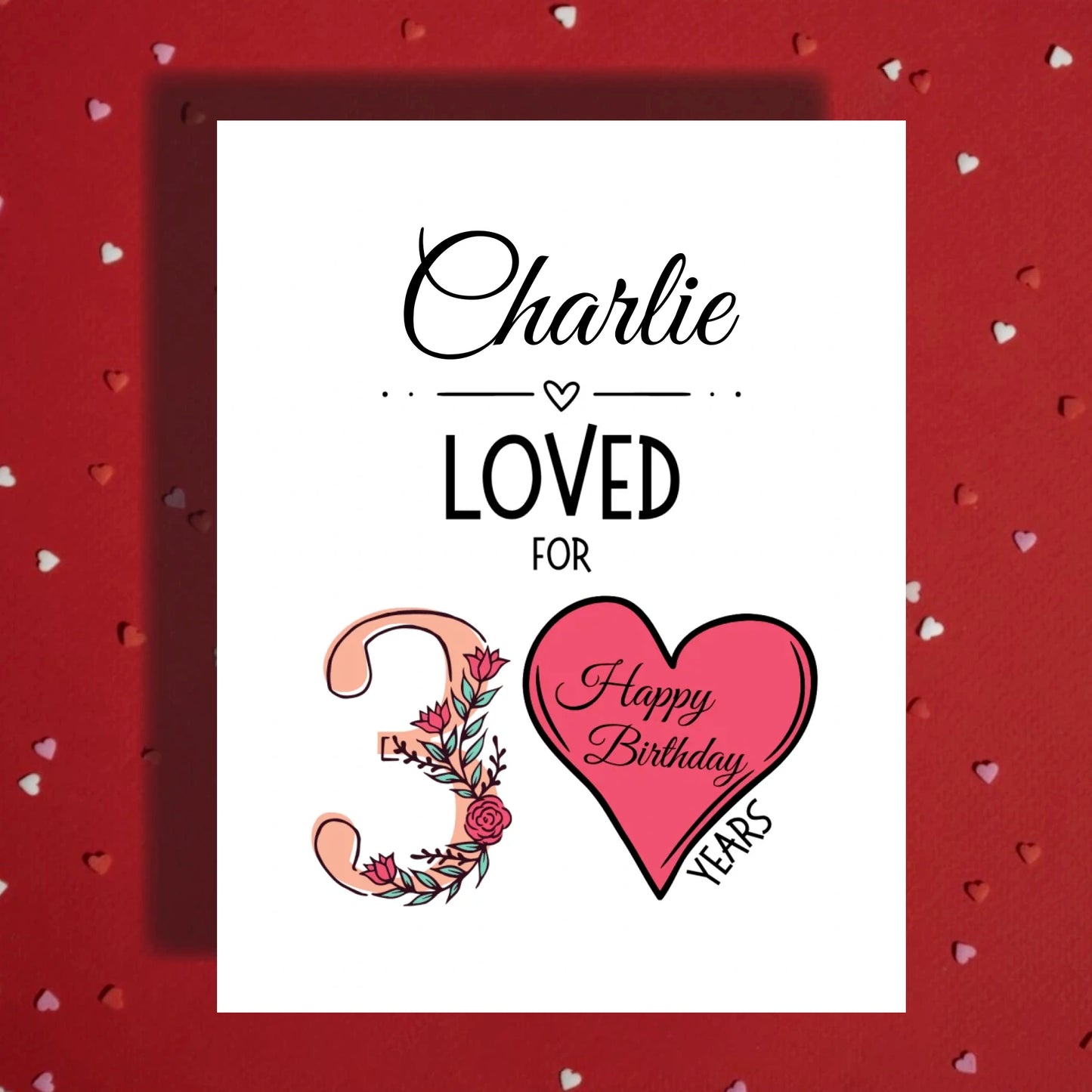 Birthday,  Personalized Milestone Birthday Card 30th 40th 50th 60th 70th 80th 90th and 100th