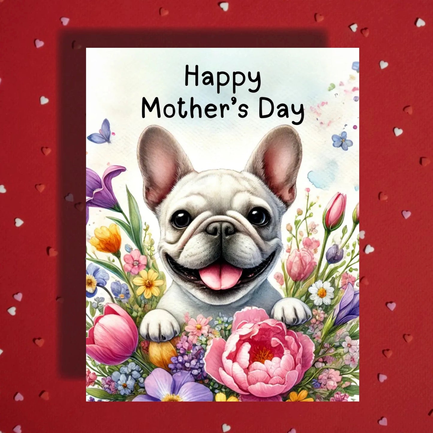 Mother's Day Card, Customizable: French Bulldog