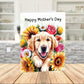 Mother's Day Printable Card: Golden Retriever Dog (Digital Download)