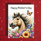 Mother's Day Card, Customizable: Horse Lover