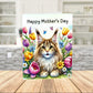 Mother's Day Printable Card: Maine Coon Cat (Digital Download)