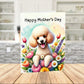 Mother's Day Printable Card: Poodle Dog (Digital Download)