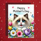 Mother's Day Card, Customizable: Ragdoll Cat