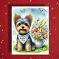 Mother's Day Card: Yorkshire Terrier Dog with Bandana