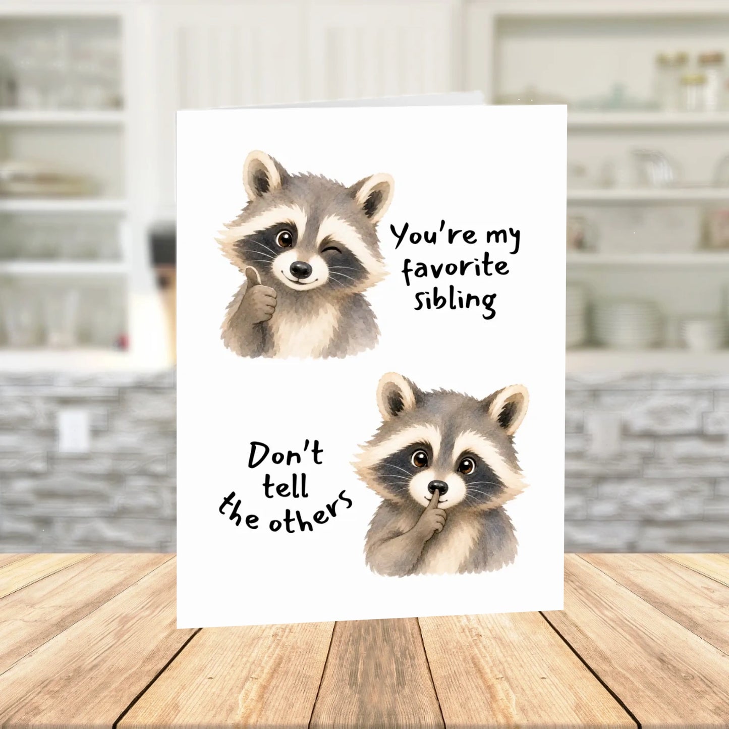 Sibling Printable Card: You're My Favorite Sibling (Digital Download)