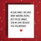 Son-in-Law Card: In Our Family