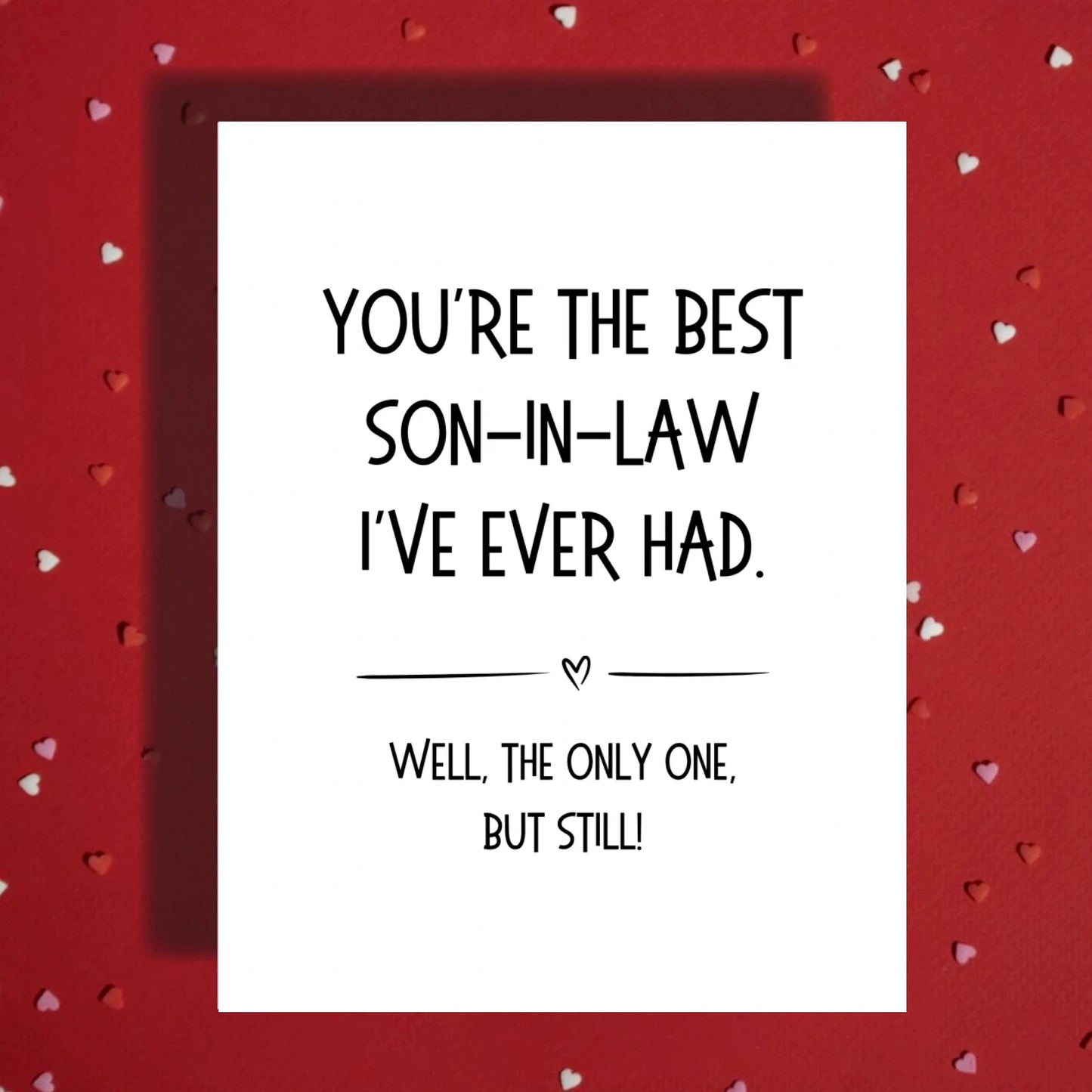 Son-in-Law Card: You're The Best Son-in-Law