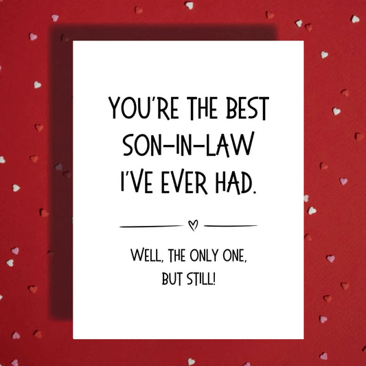 Son-in-Law Card: You're The Best Son-in-Law