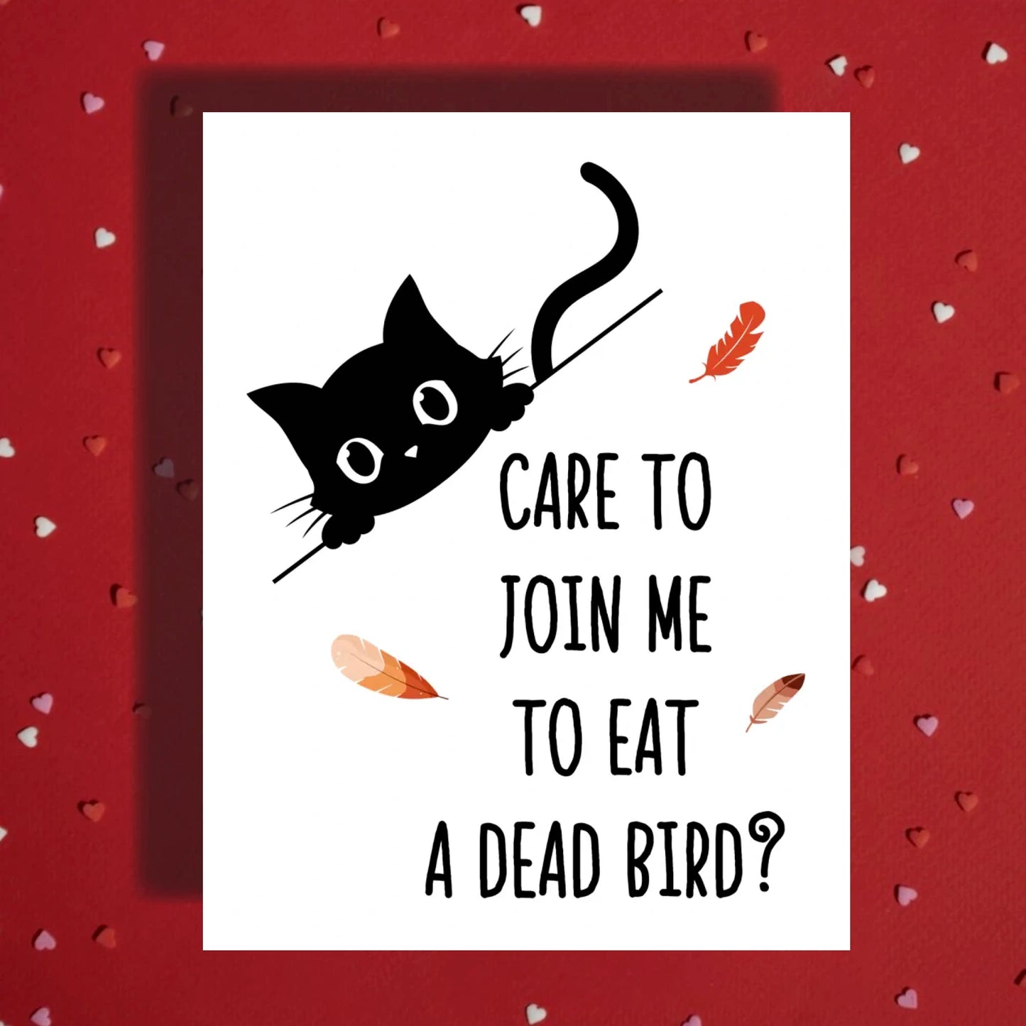 Thanksgiving Card: Care To Join Me - Cat