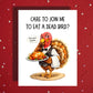 Thanksgiving Card: Care To Join Me - Turkey