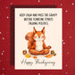 Thanksgiving Card: Keep Calm And Pass The Gravy