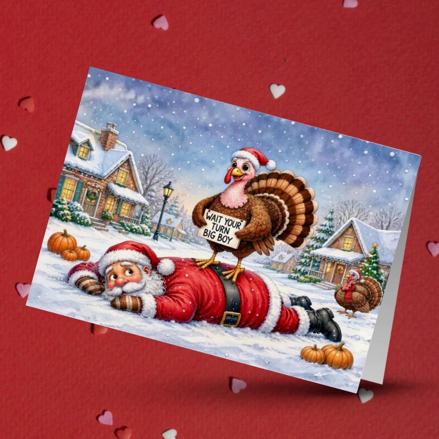 Thanksgiving Card: WAIT YOUR TURN BIG BOY