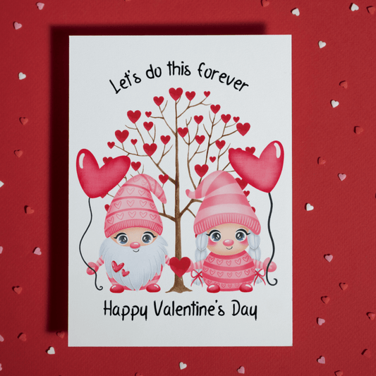 Couple Valentine's Day Greeting Card: Let's Do This Forever...