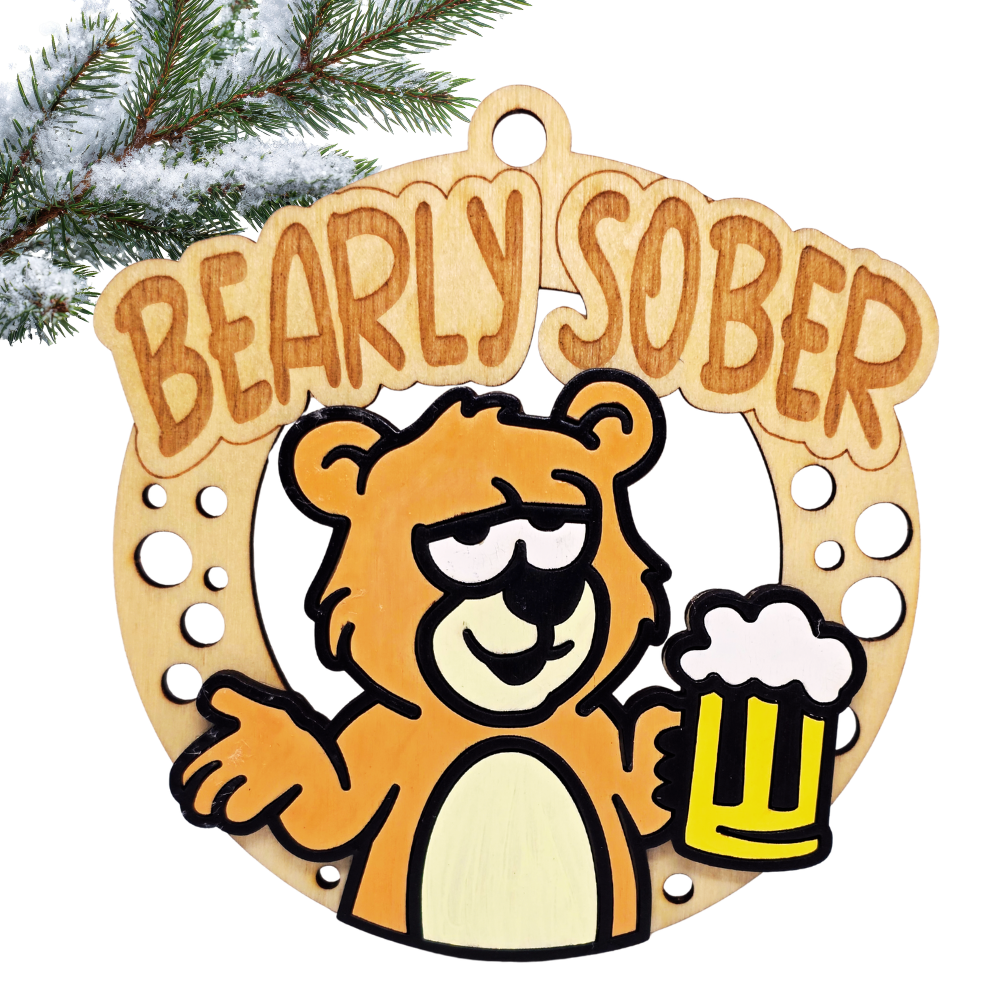 Christmas Funny Cheeky Wooden Ornament – 24 Designs Available