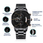 Dad Gift, Black Chronograph Watch: You're A Really Great Dad!