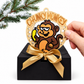 Christmas Funny Cheeky Wooden Ornament – 24 Designs Available