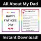 Dad Digital Card Happy Father's Day: All About My...
